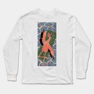 Pool Floaty Flamingo Long Sleeve T-Shirt